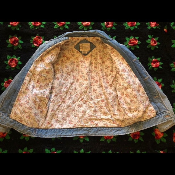 Warm Lined Denim Jacket Medium - Picture 4 of 8